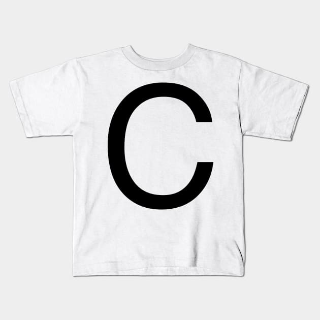 Helvetica C Kids T-Shirt by winterwinter